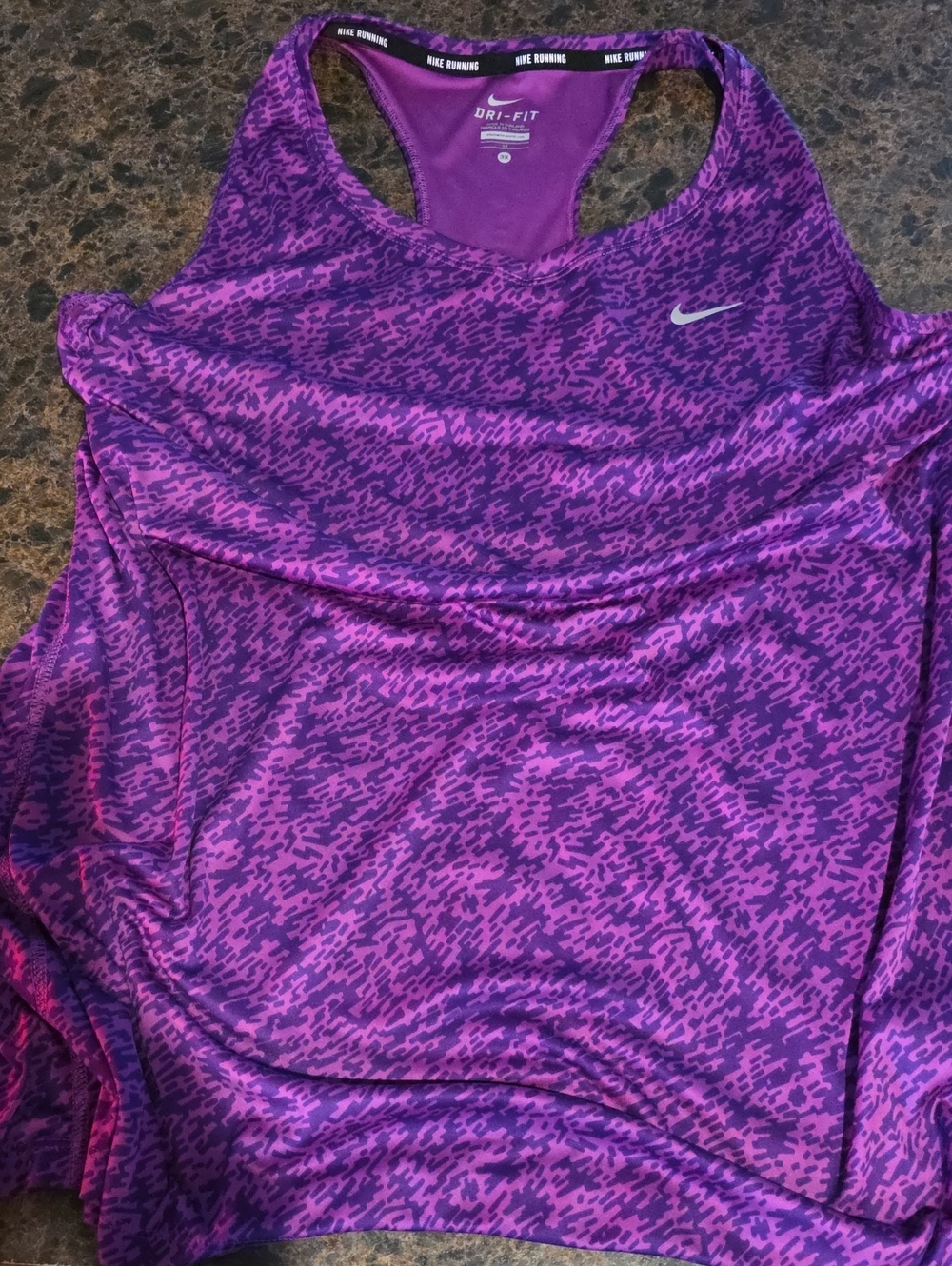 Nike Purple Dri-FIT Racerback Running Tank